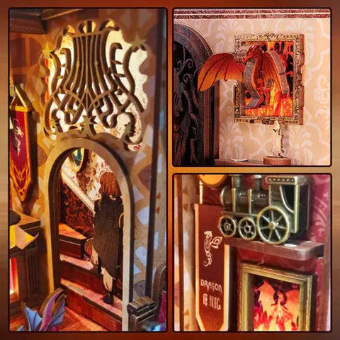 Book Nook Flame Common Room