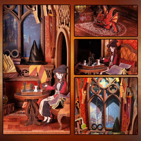 Book Nook Flame Common Room
