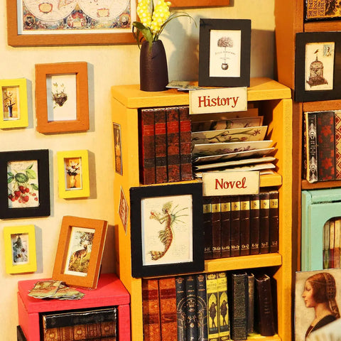 Maison Miniature la bibliothèque de Sam