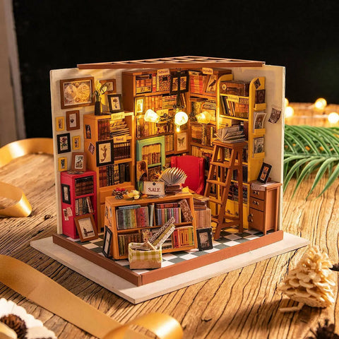 Maison Miniature la bibliothèque de Sam